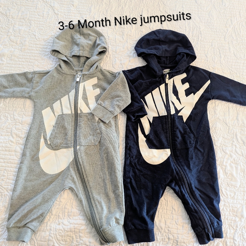 3-6 Month Bundle Of Nike Jumpsuits